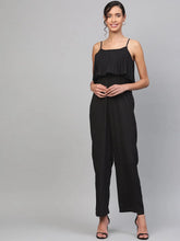 Women Solid Black Jumpsuits & Sets
