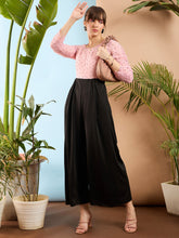 Women Pink Polka Dot Sleeve Rouching Jumpsuit-SFJMPS8151