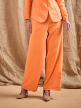 Women Orange Waist Darted Comfort Fit Pants-SFPANT50874