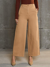 Women Brown Denim Flared Pants-SFPANT51041-Brown