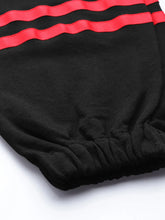 Black Contrast Hem Tape Joggers