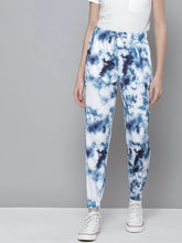 Navy & White Terry Cloud Wash Joggers