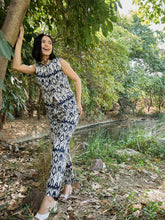 Women Navy & White Waistcoat With Pants-SFSETS96401