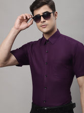 DesiQlo Men's Cotton Half Sleeves Solid Formal Shirts