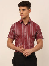 Men's Cotton Striped Formal Shirts-SF-822