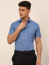 Indian Needle Men's Cotton Printed Formal Shirts-SF-823