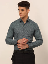 Men Grey Classic Printed Formal Shirt-SF-827
