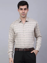 Indian Needle Men's Cotton Lycra Printed Formal Shirts-SF-844