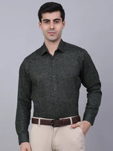 Indian Needle Men's Lycra Printed Formal Shirts-SF-845