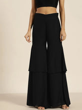 Black Frilly Liva Pants