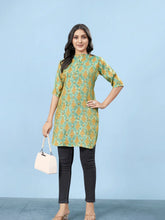 Silk Viscose with owen zari Digital Print with Inner-MLWSHKT8037MUL