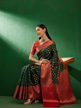 Womens Fashion Ethnic Green Color Sarees-MLSHWSA1273GRN0ONE