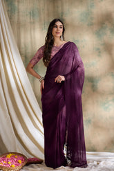 Womens Fashion Ethnic Burgundy Color Sarees-MLSHWSA1531BGY0ONE