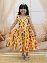 Cotton Dress for Girls - Yellow | SS24DR82YWA