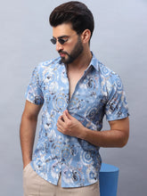 Printed Casual Shirt for Men-SF-981Sky