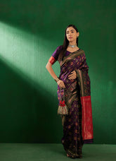 Womens Fashion Ethnic Purple Color Sarees-MLSHWSA1271PUP0ONE