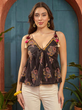 Stylum Women's Black Floral Printed Cotton Peplum Top (TOPBLACKKIKI)