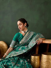 Womens Fashion Ethnic Green Color Sarees-MLSHWSA1459GRN0ONE