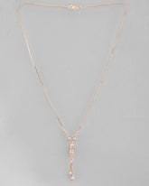 Rose Gold Plated AD Stone Studded Chain-VOJ302