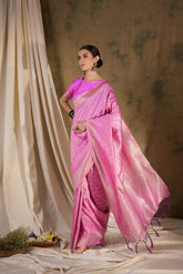 Womens Fashion Ethnic Pink Color Sarees-MLSHWSA1344PNK0ONE