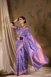 Womens Fashion Ethnic Purple Color Sarees-MLSHWSA1349PUP0ONE