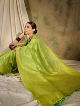 Womens Fashion Ethnic Pista Green Color Sarees-MLSHWSA1357PSG0ONE