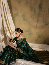 Womens Fashion Ethnic Green Color Sarees-MLSHWSA1359GRN0ONE