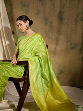 Womens Fashion Ethnic Pista Green Color Sarees-MLSHWSA1362PSG0ONE