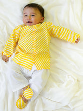 Pure Cotton Kurta Pajama Set for Boys - Yellow | BS24IN68YWA