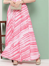 Women Flared Printed Maxi Skirt-AHSKCRDP-15030
