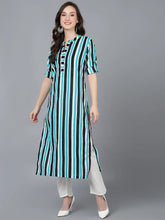 Women Multi Cotton Striped Printed Kurtas