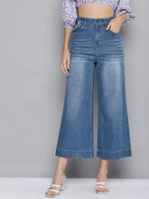 Women Blue Wide Leg Jeans-SFJEAN0177XS