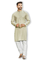 Authentics Kurta Pyjama Set Olive Green