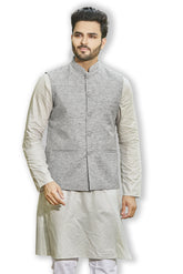 Authentics Nehru Jacket Blue Grey
