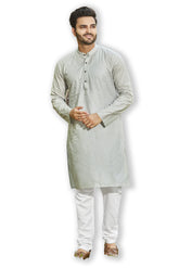 Authentics Kurta Pyjama Set Grey-KPREPCGRE-38
