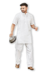Authentics Half Kurta White