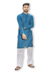Authentics Kurta Pyjama Set Blue-KPDU57073BLU-38
