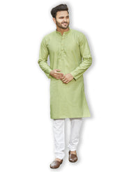 Authentics Kurta Pyjama Set Green-KPSGSLGRN-38