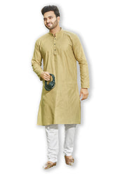 Authentics Kurta Pyjama Set Golden Brown