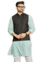 Authentics Kurta Bandi Set Black