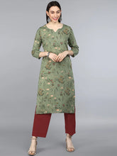 Women's Cotton Printed Kurta-VCK1267AB