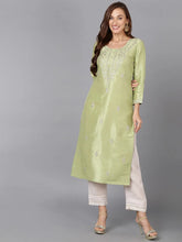 Women Silk Blend Embroidered-VCK9175