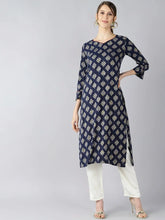 Women's Cotton Printed Kurta-VCK1712AB