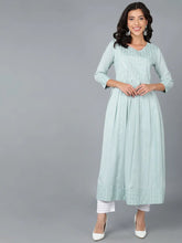 Women Cotton Embroidered Solid