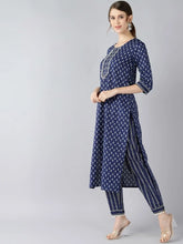Cotton Printed Kurta Pant Set-VKSET1179A