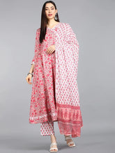 Cotton Printed Kurta Pant Dupatta Set-VKSKD1137E