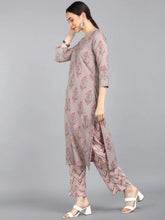 Cotton Blend Printed Kurta Pant Dupatta-VKSKD1134E
