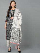 Women Cotton Solid Floral Kurta Trousers