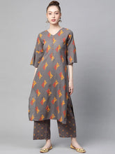 Cotton Printed Kurta Pant Set (vkset1003B)