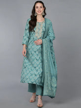 Women Silk Blend Embroidered Ombre Printed-VKSKD1688